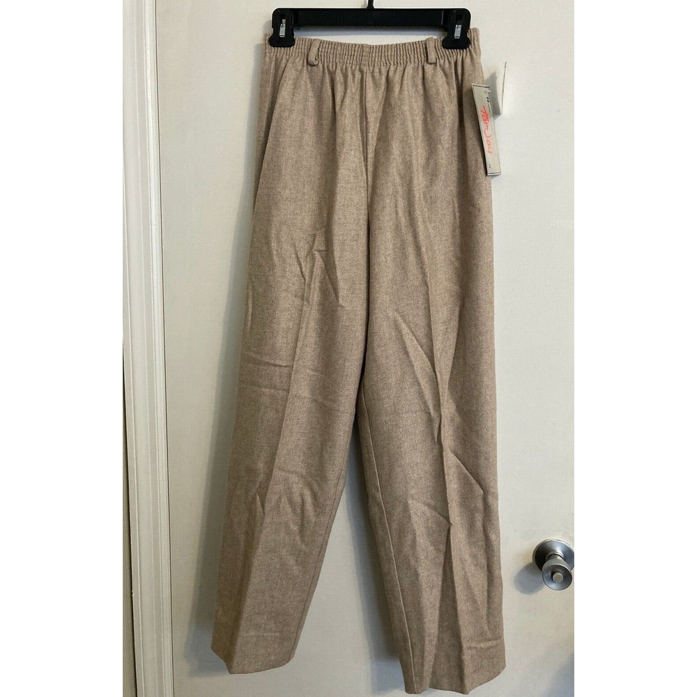 TanJay Womens Pants Beige Size 12 Lined Vintage USA Div Of Nygard #124